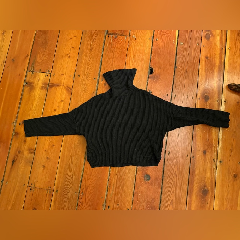 Abercrombie & Fitch Black Turtleneck Sweater